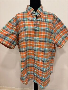Polo Ralph Lauren men’s madras plaid Oxford cloth shirt XXL PERFECT